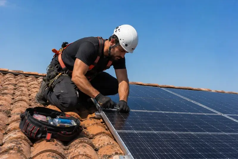 Maintenance et monitoring de panneaux solaires à Chérac